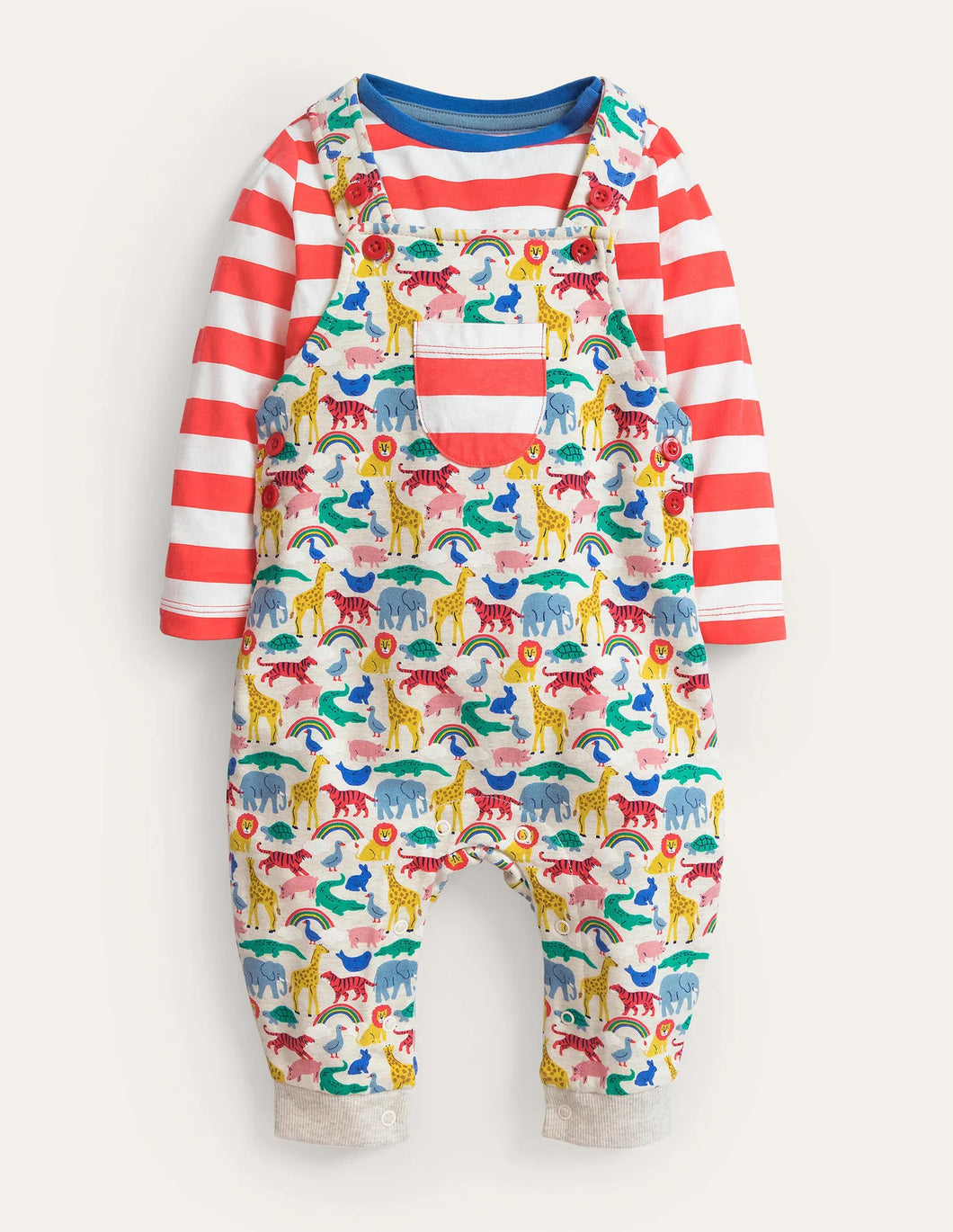 NWT Mini Boden Jersey Overall Set