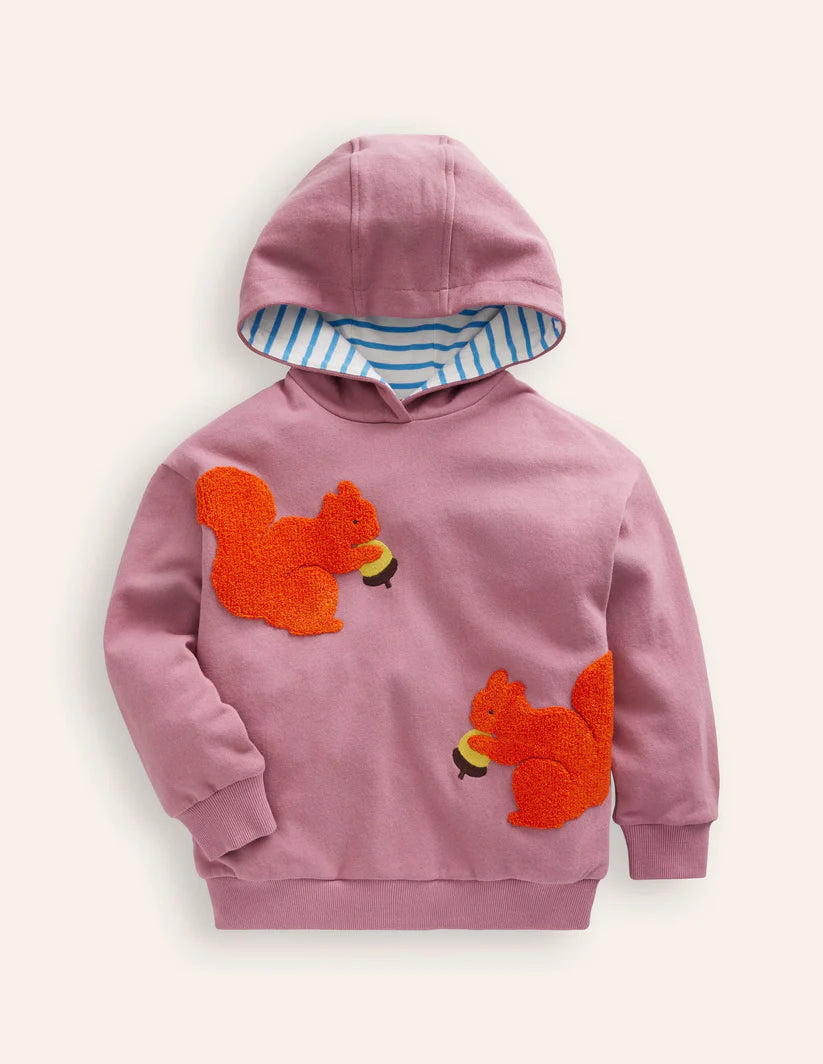 NWT Mini Boden Appliqué Hoody