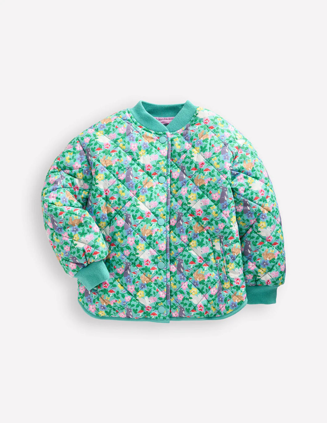 NEW Mini Boden Fun Quilted Bomber Jacket