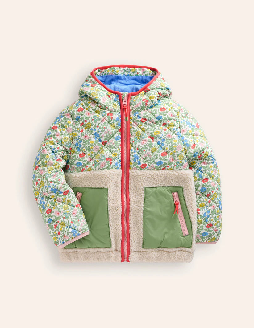 NWT Mini Boden Annabelle Borg Mix Jacket