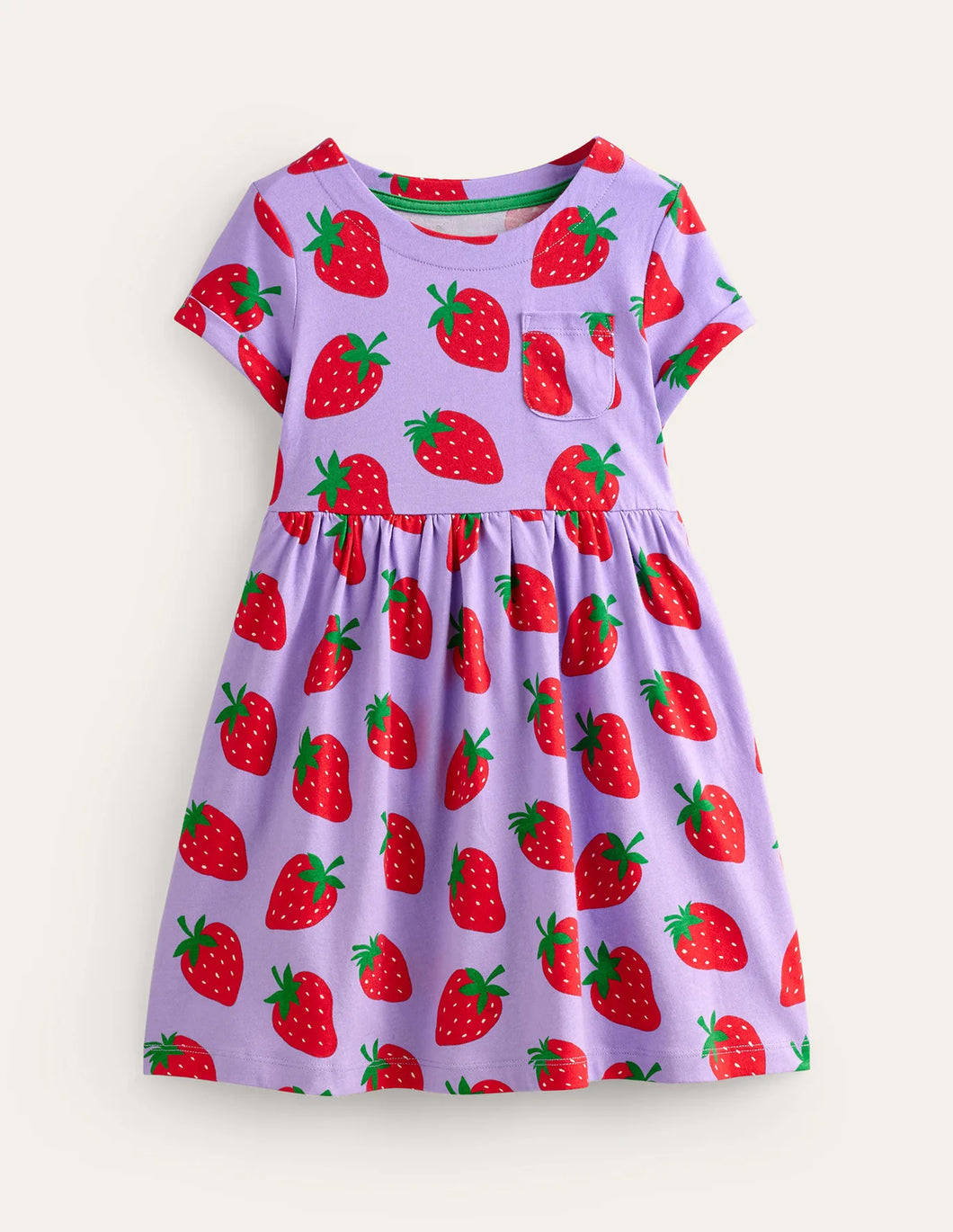 NEW Mini Boden Strawberry Fun Jersey Dress NEW Mini Boden Strawberry Fun Jersey Dress