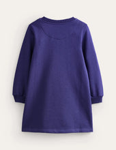 Load image into Gallery viewer, NWT Mini Boden Cosy Appliqué Sweatshirt Dress
