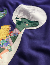 Load image into Gallery viewer, NWT Mini Boden Cosy Appliqué Sweatshirt Dress
