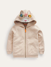 Load image into Gallery viewer, NWOT Mini Boden Fun Shaggy-Lined Hoodie
