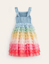 Load image into Gallery viewer, NWT Mini Boden Rainbow Skirt Tulle Dress
