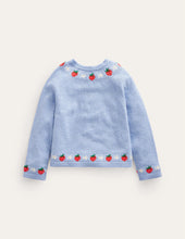 Load image into Gallery viewer, NWT Mini Boden Embroidered Flower Cardigan
