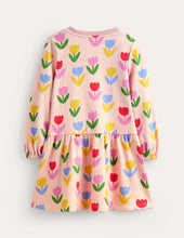 Load image into Gallery viewer, NEW Mini Boden Printed Sweatshirt Dress
