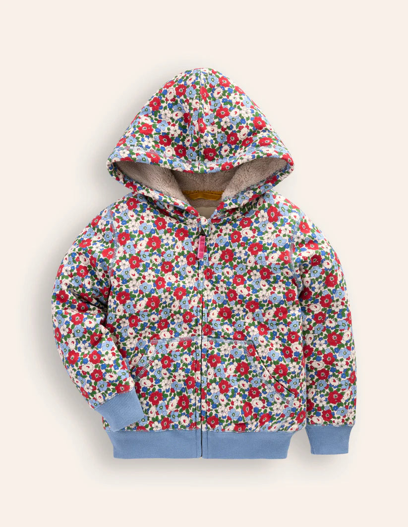NWT Mini Boden Shaggy-lined Hoodie