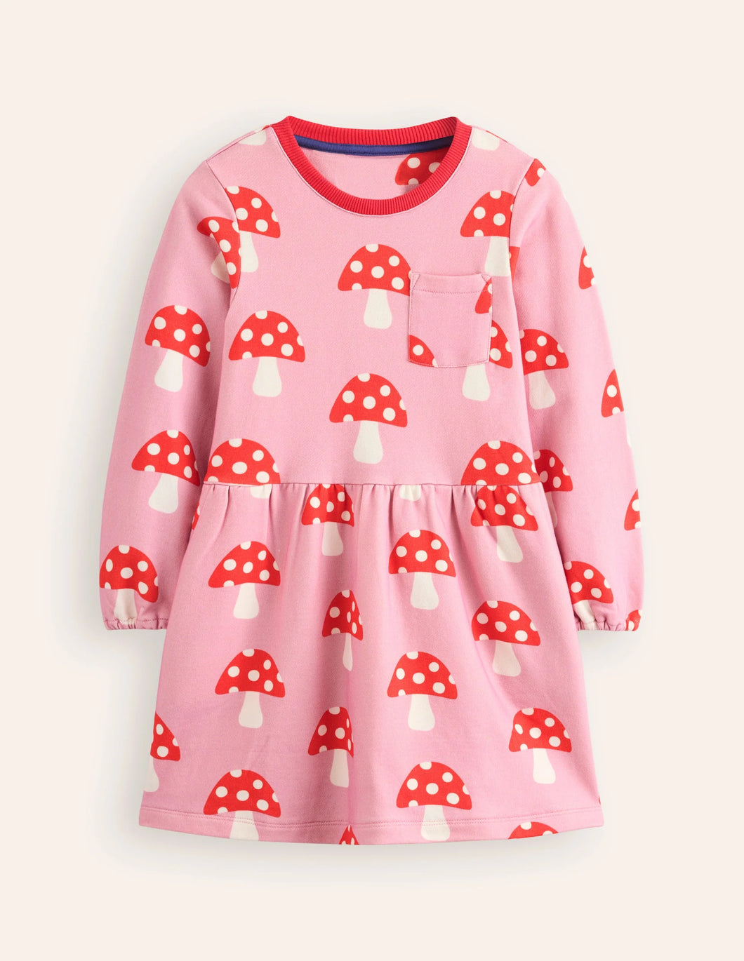 NWOT Mini Boden Loopback Sweatshirt Dress(minor fabric flaws)