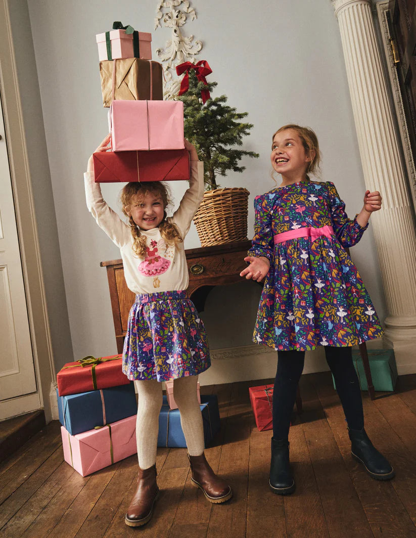 mini boden nutcracker dress Peggy Cord Party Dress Girls Kids Boden