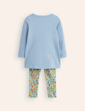 Load image into Gallery viewer, NWT Mini Boden Frill Tunic Leggings Set
