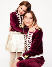 Load image into Gallery viewer, NWT Mini Boden Girls&#39; Velvet Military Jacket

