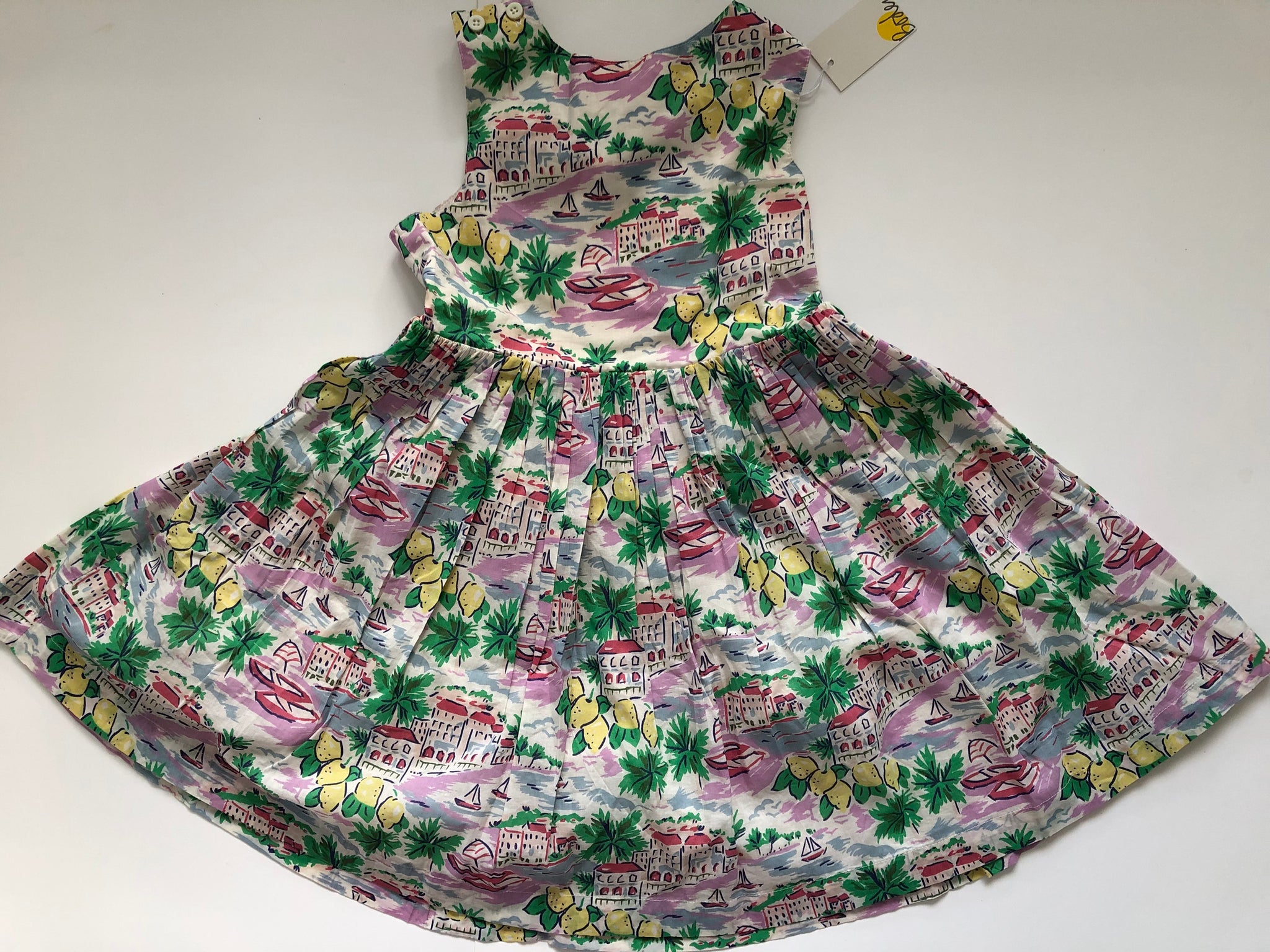 NWT Mini Boden Cross-Back Dress Mini World Explorers NWT Mini Boden Cross-Back Dress Mini World Explorers