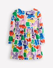 Load image into Gallery viewer, NWOT Mini Boden Long-Sleeved Fun Jersey Dress
