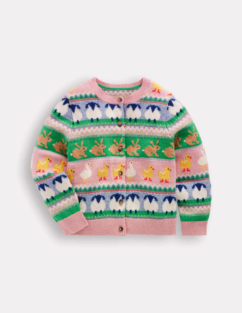 NWT Mini Boden Edie Fair Isle Cardigan