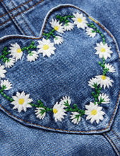 Load image into Gallery viewer, NWOT Mini Boden Heart Pocket Short Overalls
