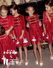 Load image into Gallery viewer, NWT Mini Boden Velour Tulle Appliqué Dress
