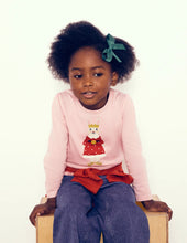 Load image into Gallery viewer, NWT Mini Boden Puff Sleeve Dress Up Appliqué T-shirt
