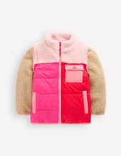 Load image into Gallery viewer, NWT Mini Boden 2-in-1 Borg Mix Jacket
