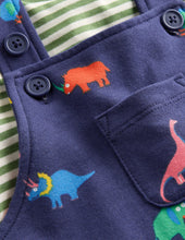 Load image into Gallery viewer, NWOT Mini Boden Printed Jersey Overalls Set
