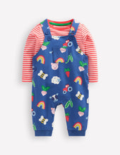 Load image into Gallery viewer, NWOT Mini Boden Jersey Overalls Play Set
