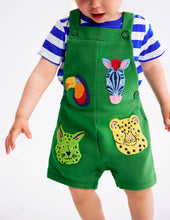 Load image into Gallery viewer, NWOT Mini Boden Jersey Dungaree Set
