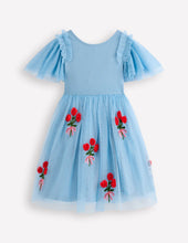 Load image into Gallery viewer, NWT Mini Boden Short Sleeve Logo Tulle Dress
