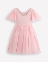 Load image into Gallery viewer, NWT Mini Boden Short Sleeve Logo Tulle Dress
