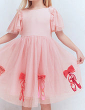 Load image into Gallery viewer, NWT Mini Boden Short Sleeve Logo Tulle Dress

