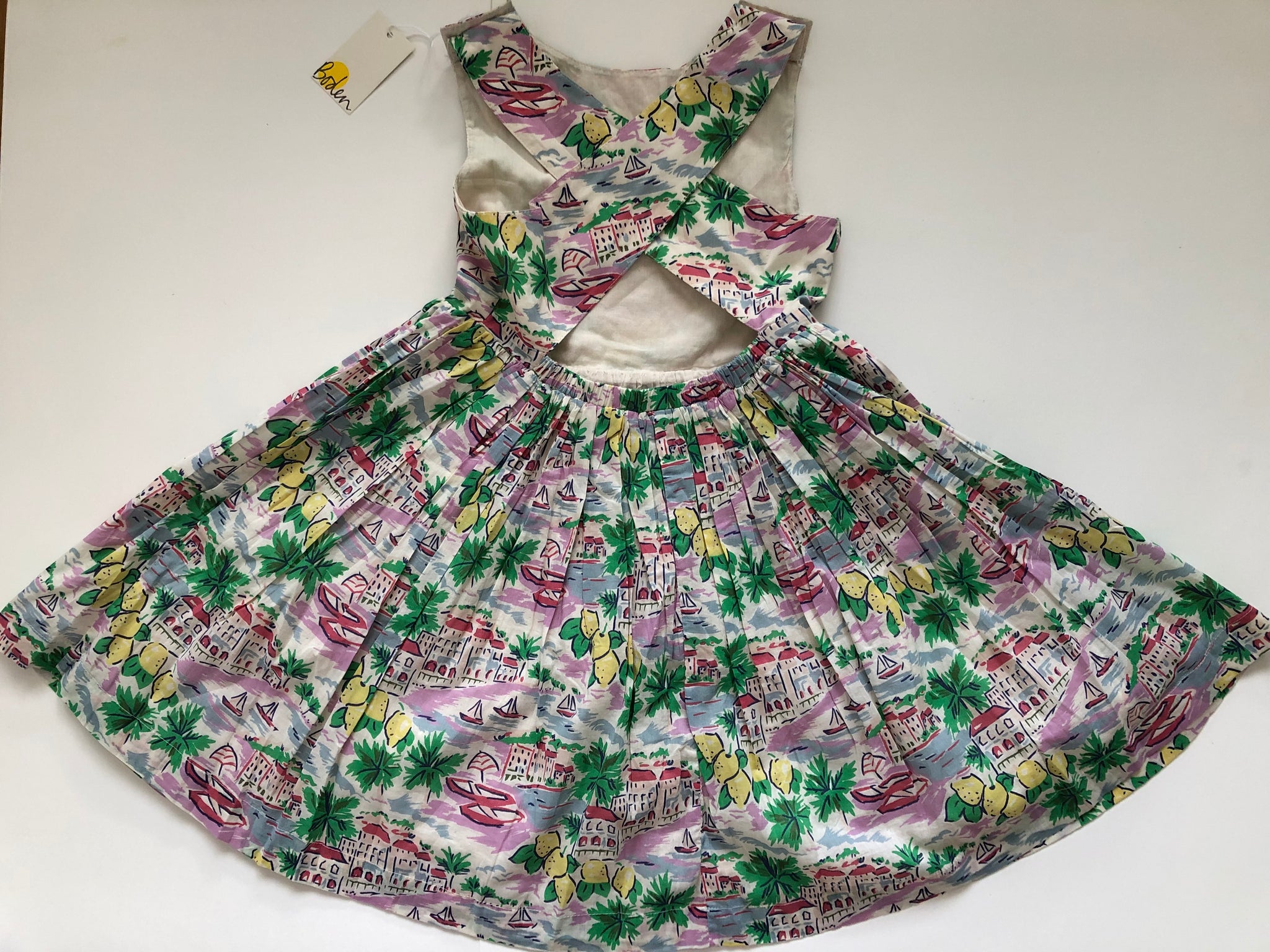 NWT Mini Boden Cross-Back Dress – Mini World Explorers