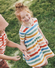 Load image into Gallery viewer, NWOT Hanna Andersson Stripe Skater Dress with Pockets
