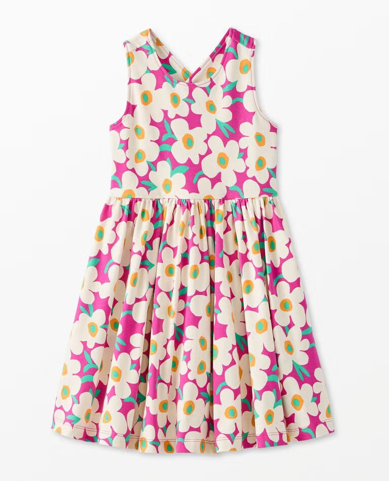 NWOT Hanna Andersson Crossback Skater Dress with Pockets
