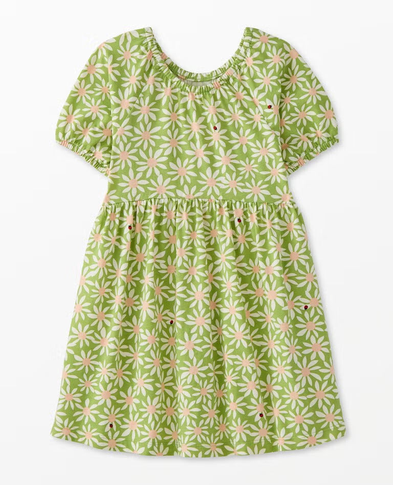 NWOT Hanna Andersson Puff Sleeve Dress with Pockets