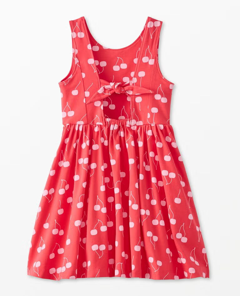 NWOT Hanna Andersson Sleeveless Bow Back Skater Dress with Pockets