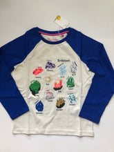 Load image into Gallery viewer, NWT Mini Boden Printed Raglan Birthstone Top
