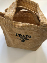 Load image into Gallery viewer, NEW Prada Raffia Woven Tote Bag
