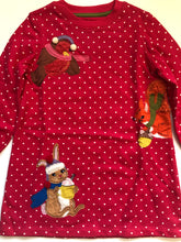 Load image into Gallery viewer, NWOT Mini Boden Ida Sweatshirt Appliqué Dress
