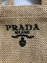 Load image into Gallery viewer, NEW Prada Raffia Woven Tote Bag
