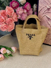 Load image into Gallery viewer, NEW Prada Raffia Woven Tote Bag
