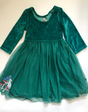 Load image into Gallery viewer, NWOT Mini Boden Velvet Tulle Appliqué Dress
