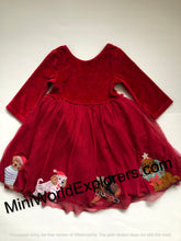 Load image into Gallery viewer, NWOT Mini Boden Velvet Tulle Appliqué Dress
