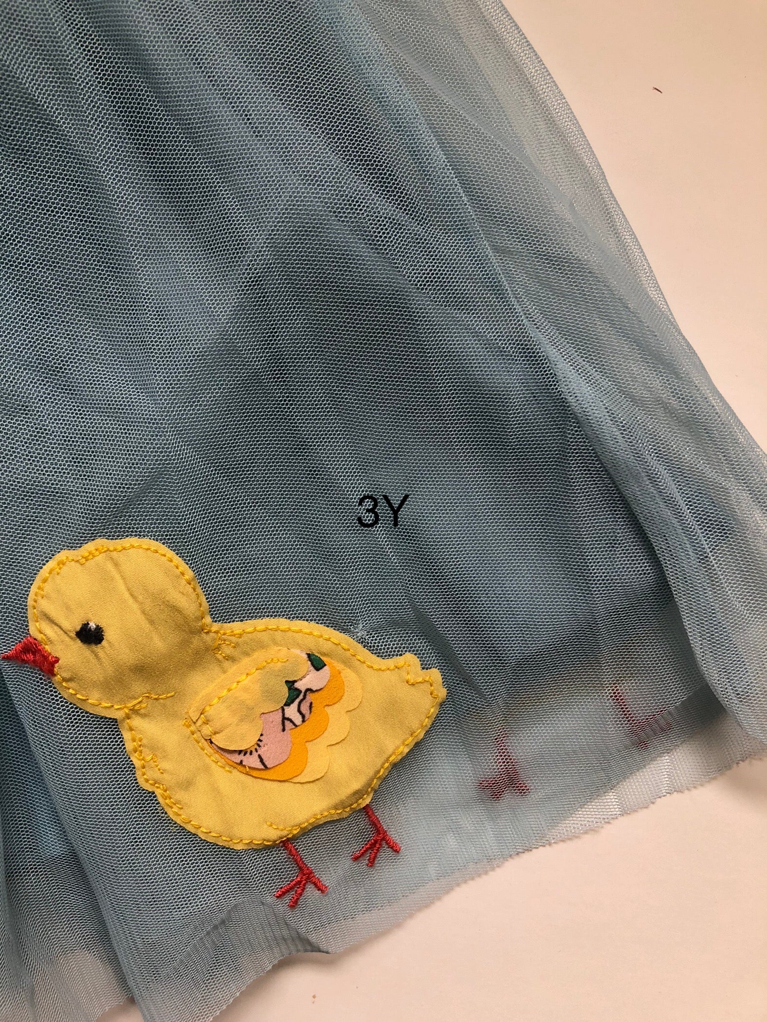 mini boden duck dress Ami Applique Tulle Dress Pale Blue Horses Boden Women's 3-4y