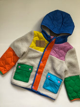 Load image into Gallery viewer, NEW Mini Boden Quilted Borg Fleece Hooded Jacket
