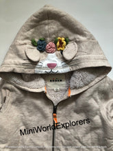 Load image into Gallery viewer, NWOT Mini Boden Fun Shaggy-Lined Hoodie
