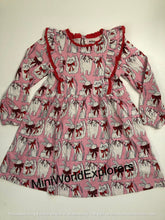 Load image into Gallery viewer, NWOT Mini Boden Long Sleeve Ruffle Dress
