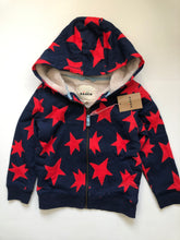 Load image into Gallery viewer, NWT Mini Boden Shaggy-lined Printed Hoodie(Minor Flaws)

