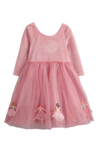 Load image into Gallery viewer, NEW Mini Boden Velvet Tulle Appliqué Dress
