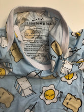 Load image into Gallery viewer, NWOT Little Sleepies Blue Breakfast Buddies Knotted Newborn Gown
