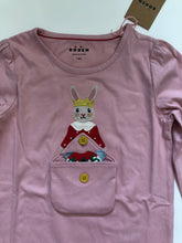 Load image into Gallery viewer, NWT Mini Boden Puff Sleeve Dress Up Appliqué T-shirt
