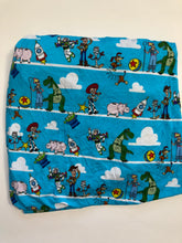 Load image into Gallery viewer, NWOT Little Sleepies Blue Toy Story Fitted Crib Sheet (Standard)
